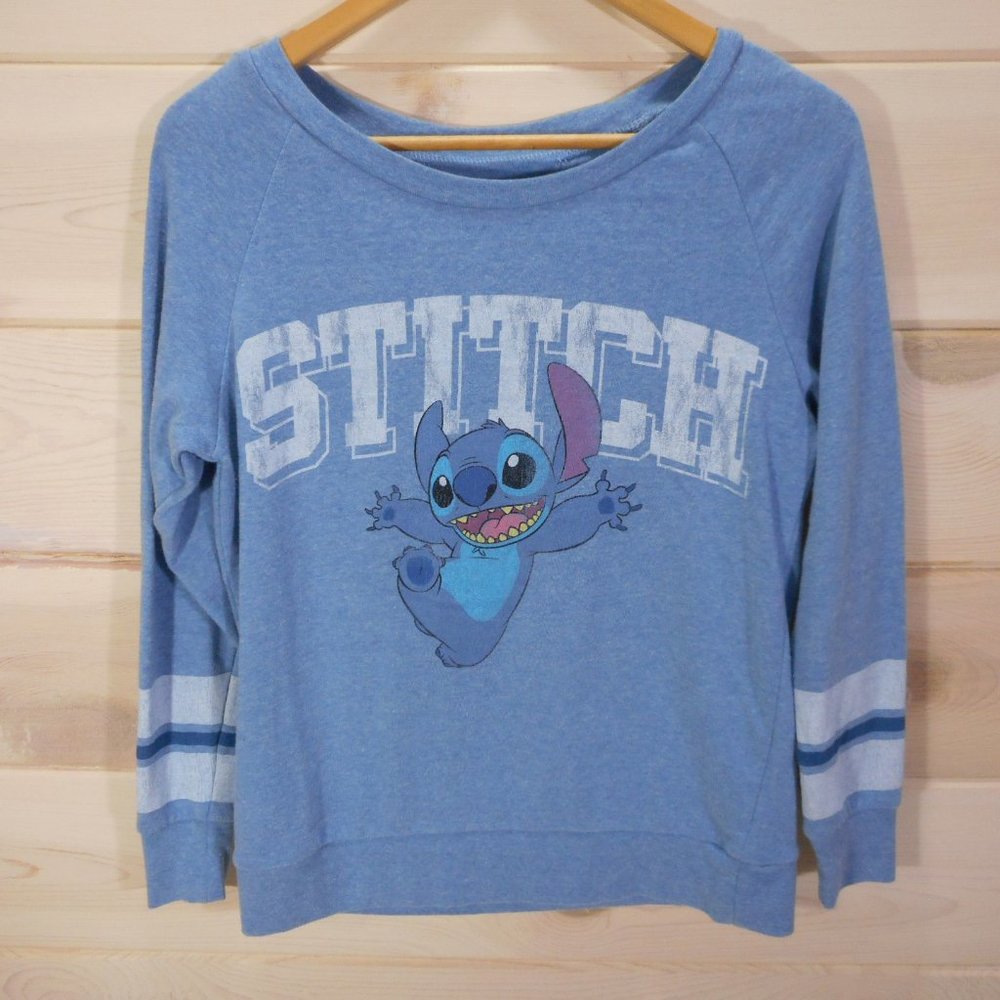 Disney Parks Women's size Small Stitch Sweatshirt Blue